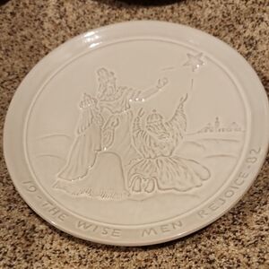 Frankoma 1982 Christmas "THE WISE MEN REJOICE" Decorative Plate